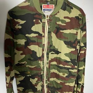 Camouflage Bomber Jacket